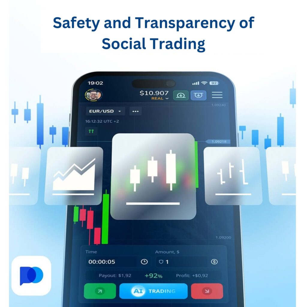 Safety and transparency of social trading on Pocket Option.